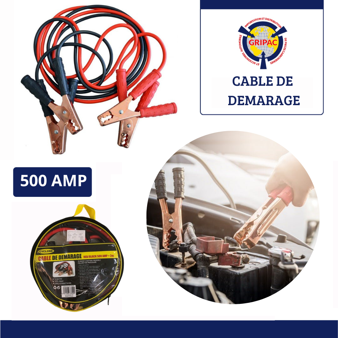 Cable de demarage 500AMP 2Metre