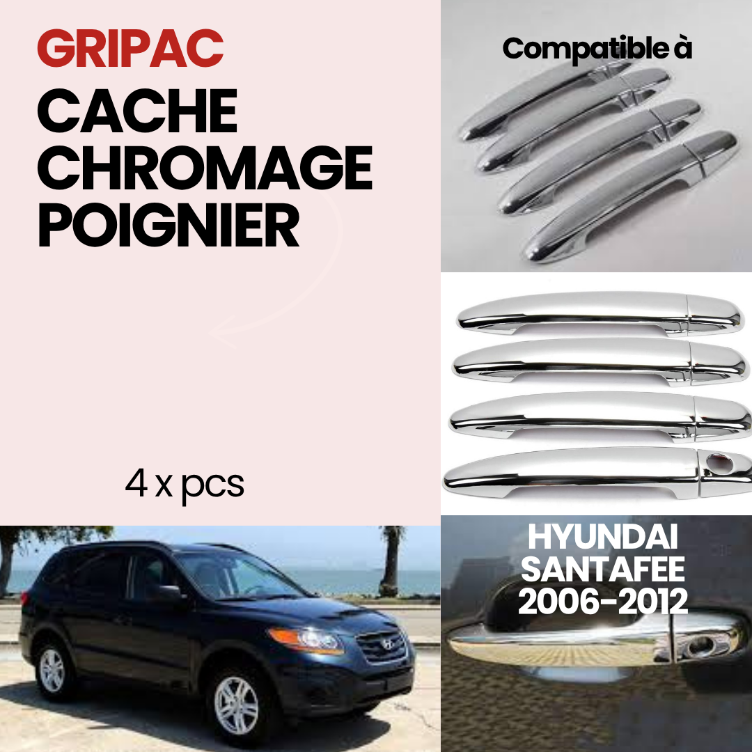 LHY-SF09/ 4 Cache poignier chromer hyundai santafee 2006-2012