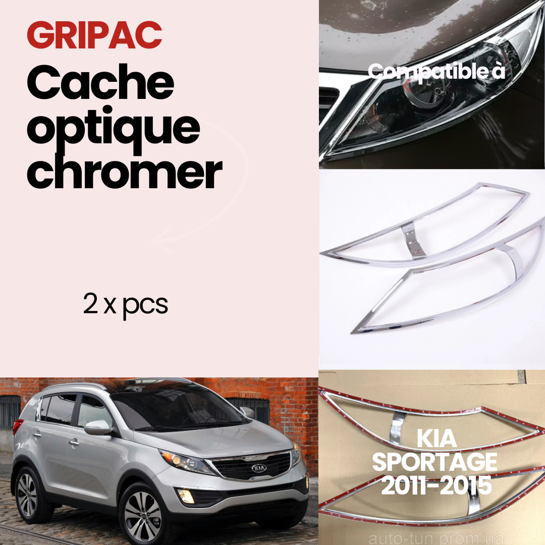 LK-SP313/ 2 cache optique chromer Kia sportage 2011-2015