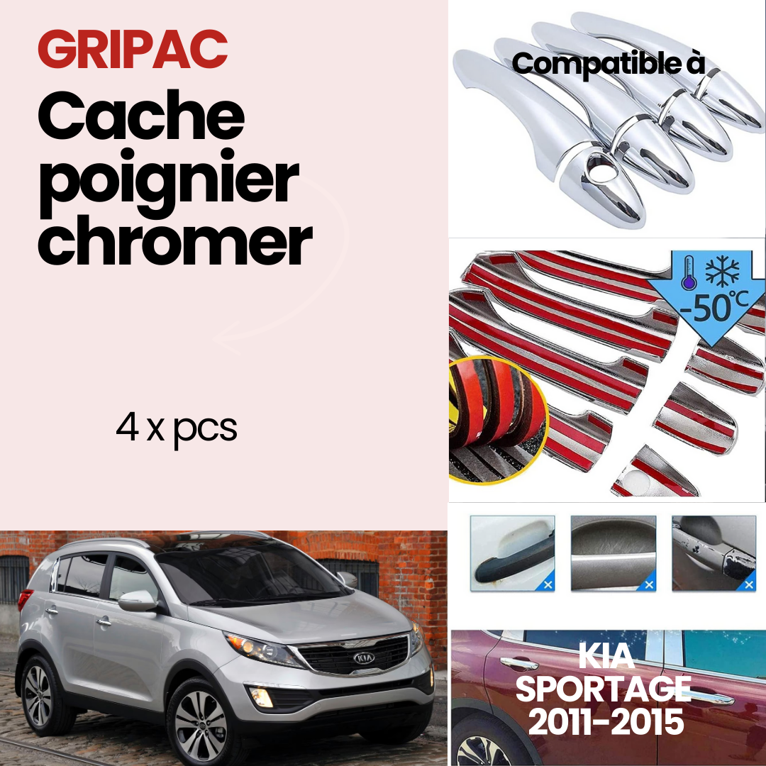 LK-SP309/ 4 Cache poignier chromer pour kia sportage 2011-2015