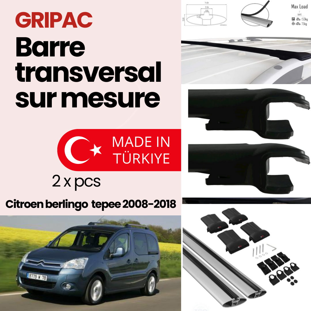 Barre transversal sur mesure citroen berlingo tepee 2008-2018