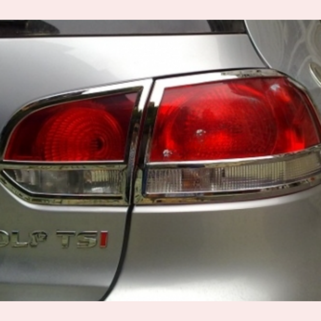 7832T/ 2 cache feu rouge chromer volkswagen golf 6 2007-2011