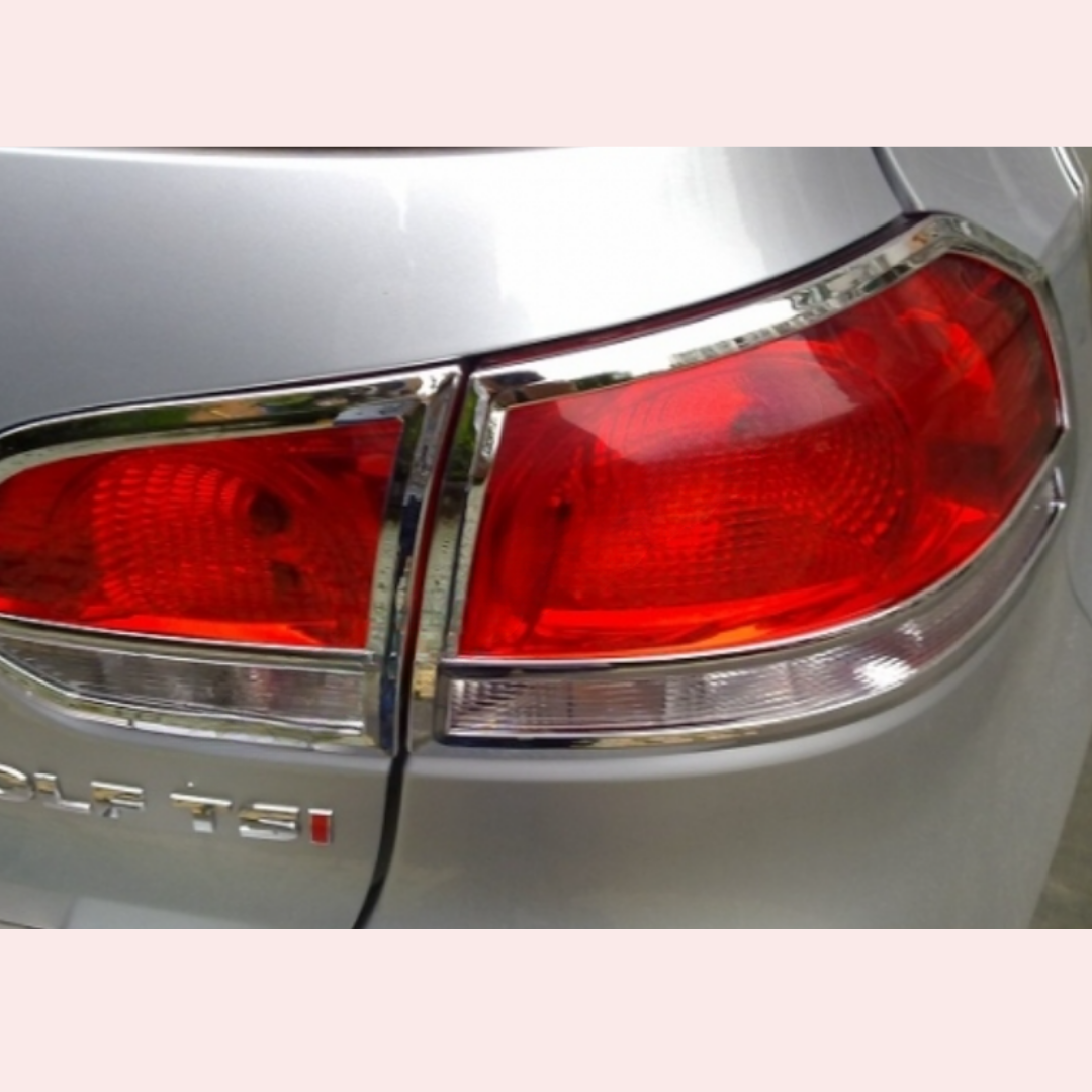 7832T/ 2 cache feu rouge chromer volkswagen golf 6 2007-2011