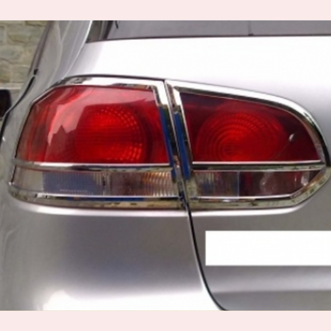 7832T/ 2 cache feu rouge chromer volkswagen golf 6 2007-2011