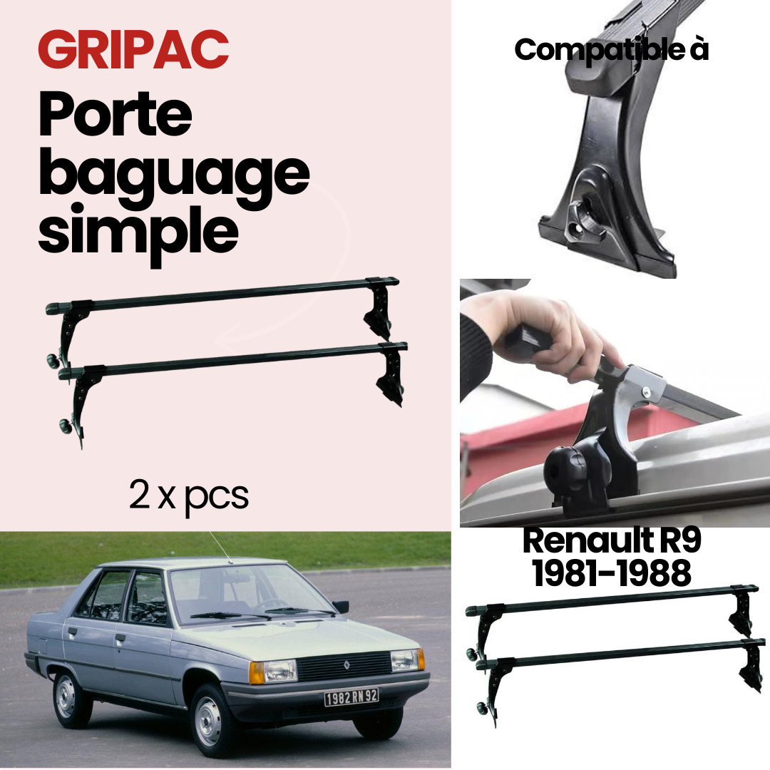 Porte baguage simple standard pour Renault R9 1981-1988