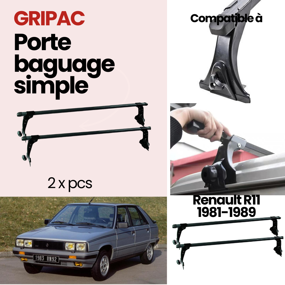 Porte baguage simple standard pour Renault R11 1981-1989