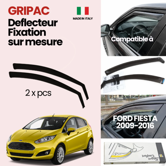 12-546 Deflecteur d'air fixation farad 2piece ford fiesta 2008-2016