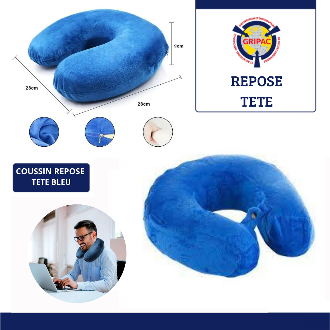 Cousin repose tête bleu