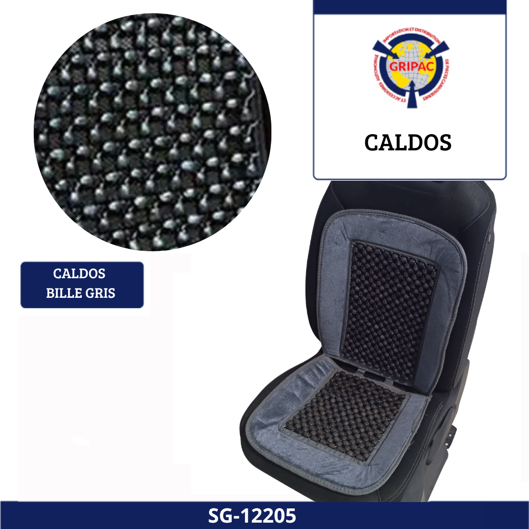 SG-12205 Caldos bille gris noir 2 sieges