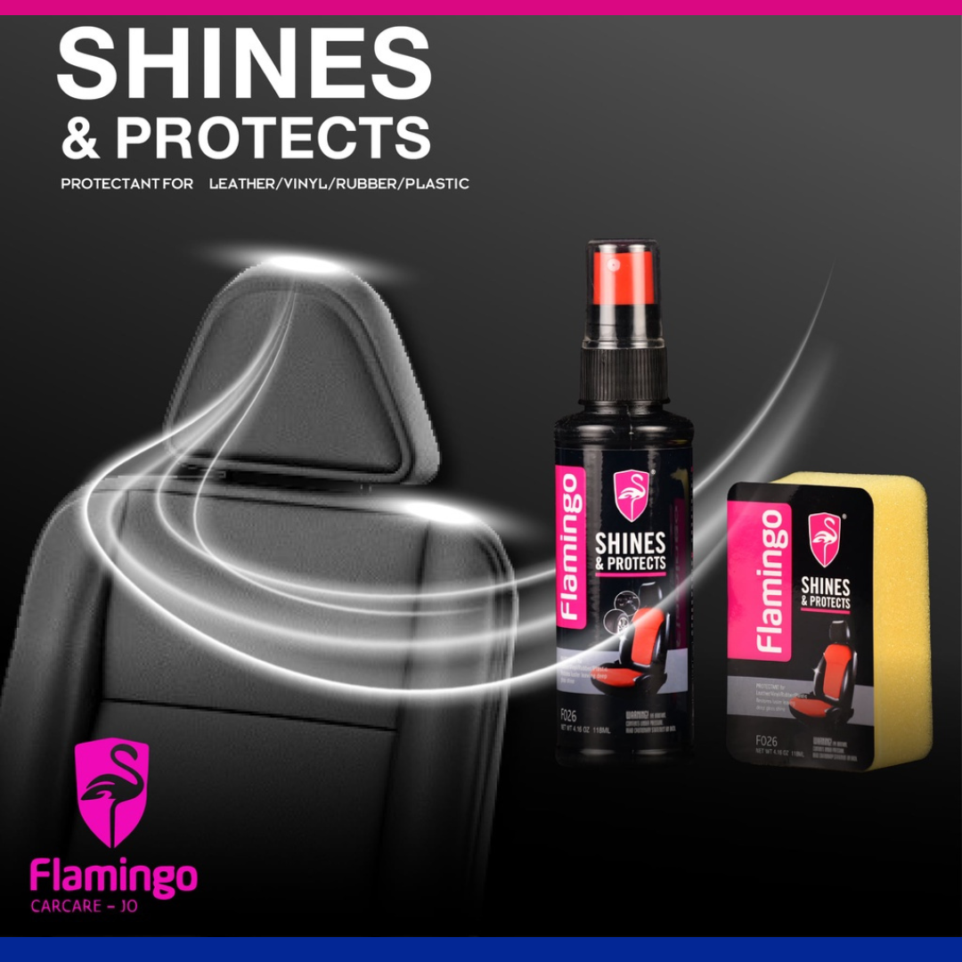 F026 Flamingo protecteur de siege & brillants