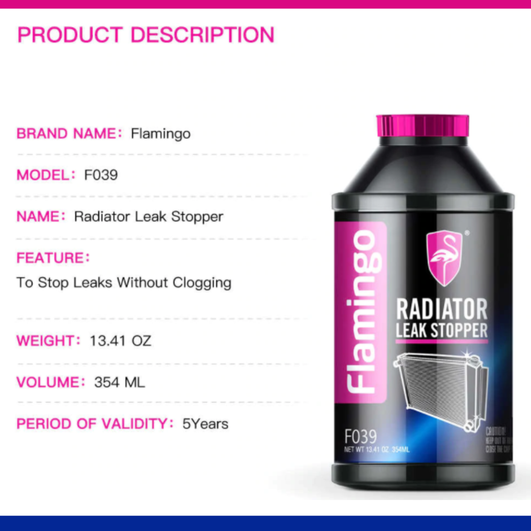 F039 Flamingo radiateur stop fuite