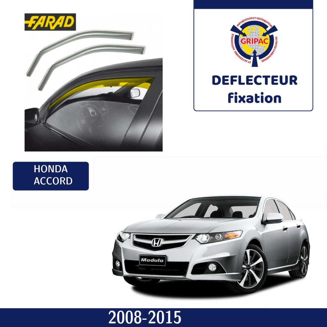 12-B18 Déflecteur d'air fixation farad 2piece Honda Accord 2008-2015