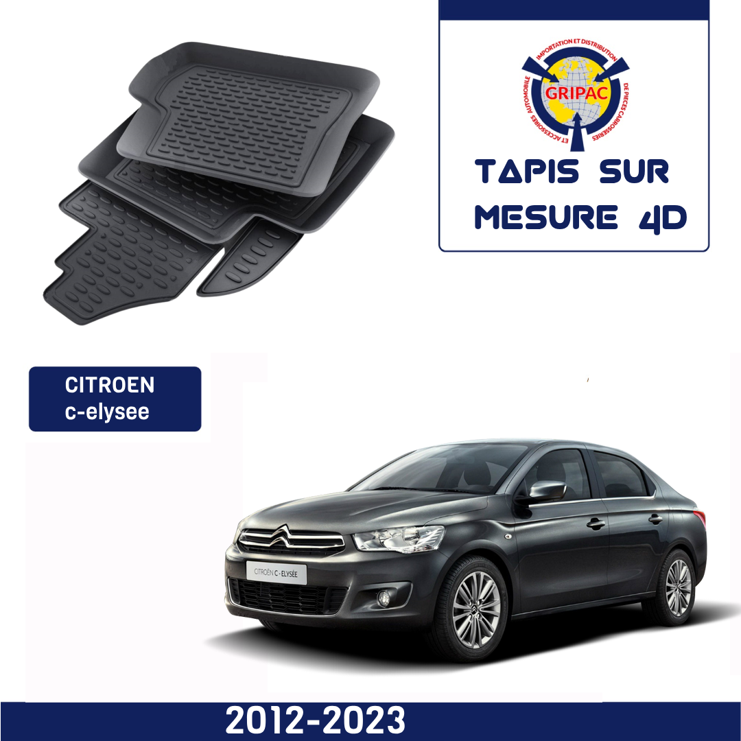 Tapis sur mesure 4D Citroen C-elysee 2012-2023