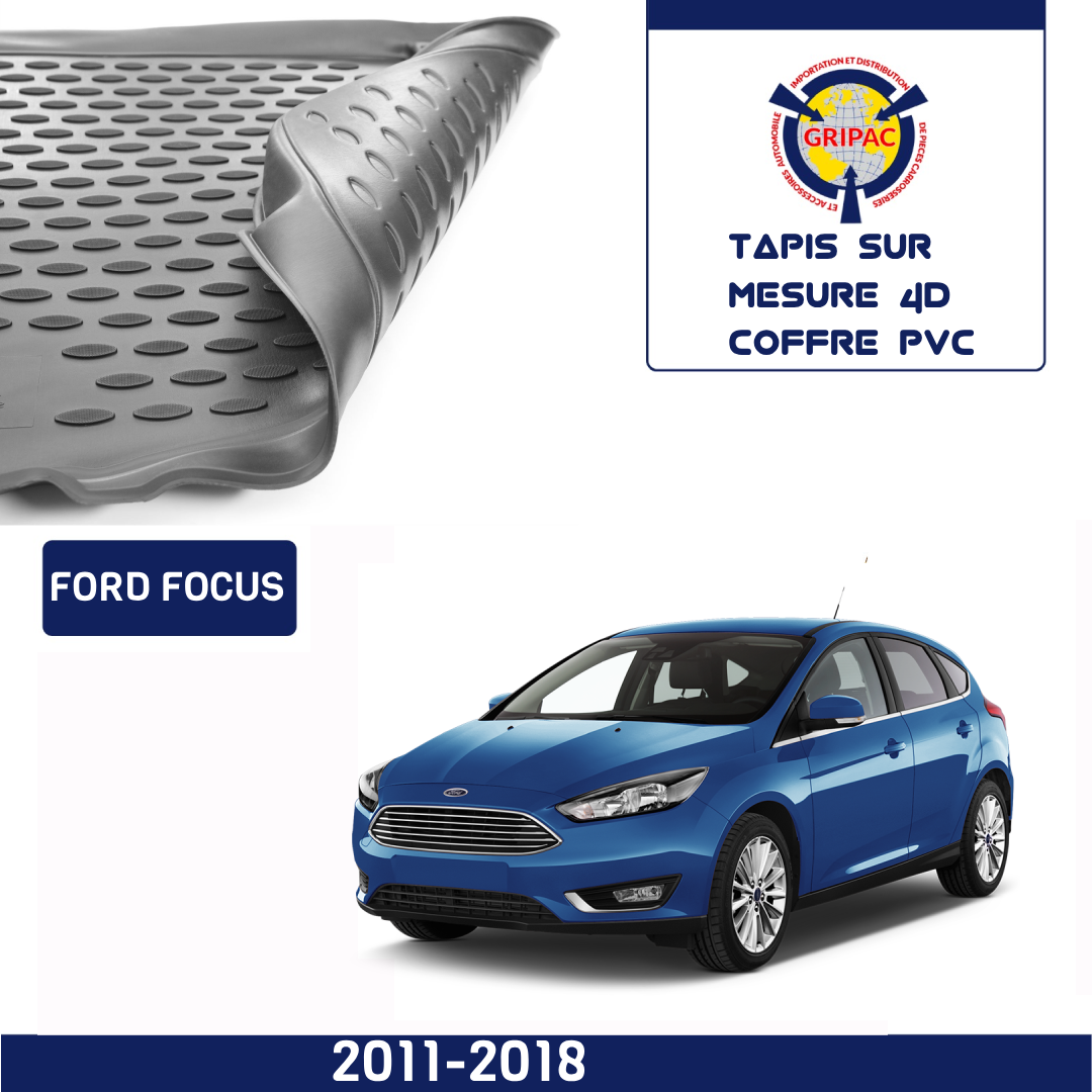 Custom made 4D PVC trunk mat Ford Focus 2011-2018