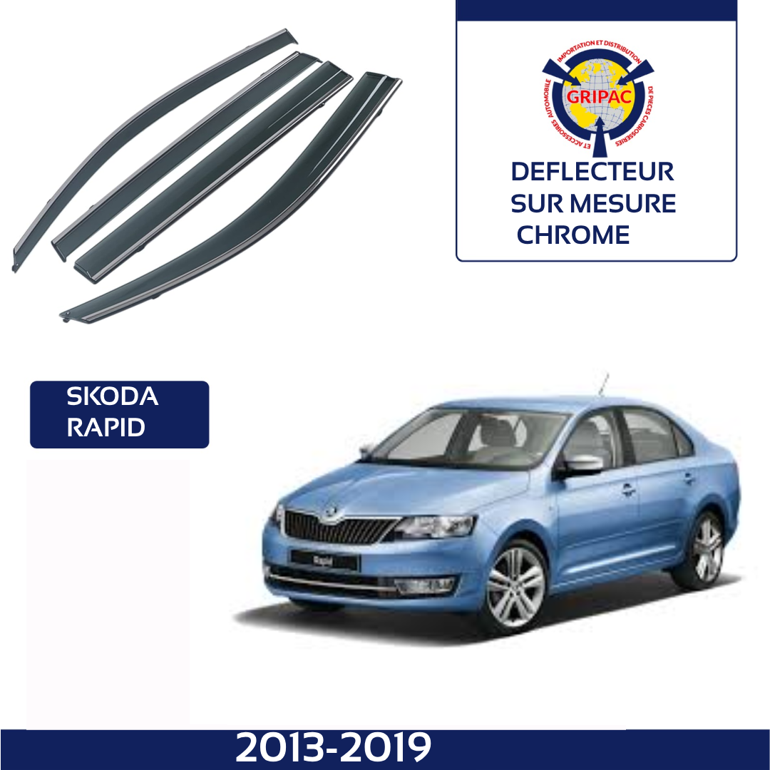 Chrome deflector Skoda rapid 2013-2019