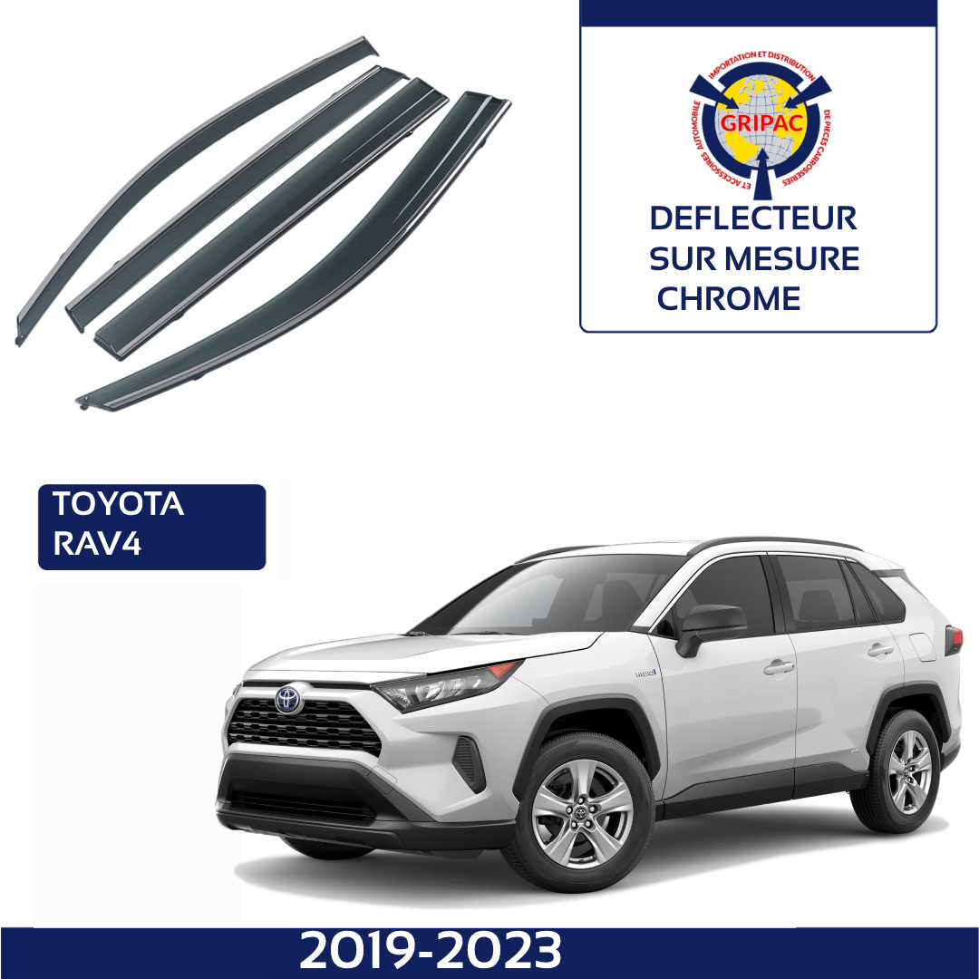 Chrome deflector Toyota Rav4 2019-2024