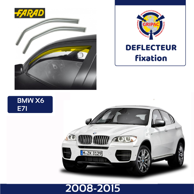 14-168M Deflecteur d'air fixation farad 2pieces Bmw X6 E71 2008-2015