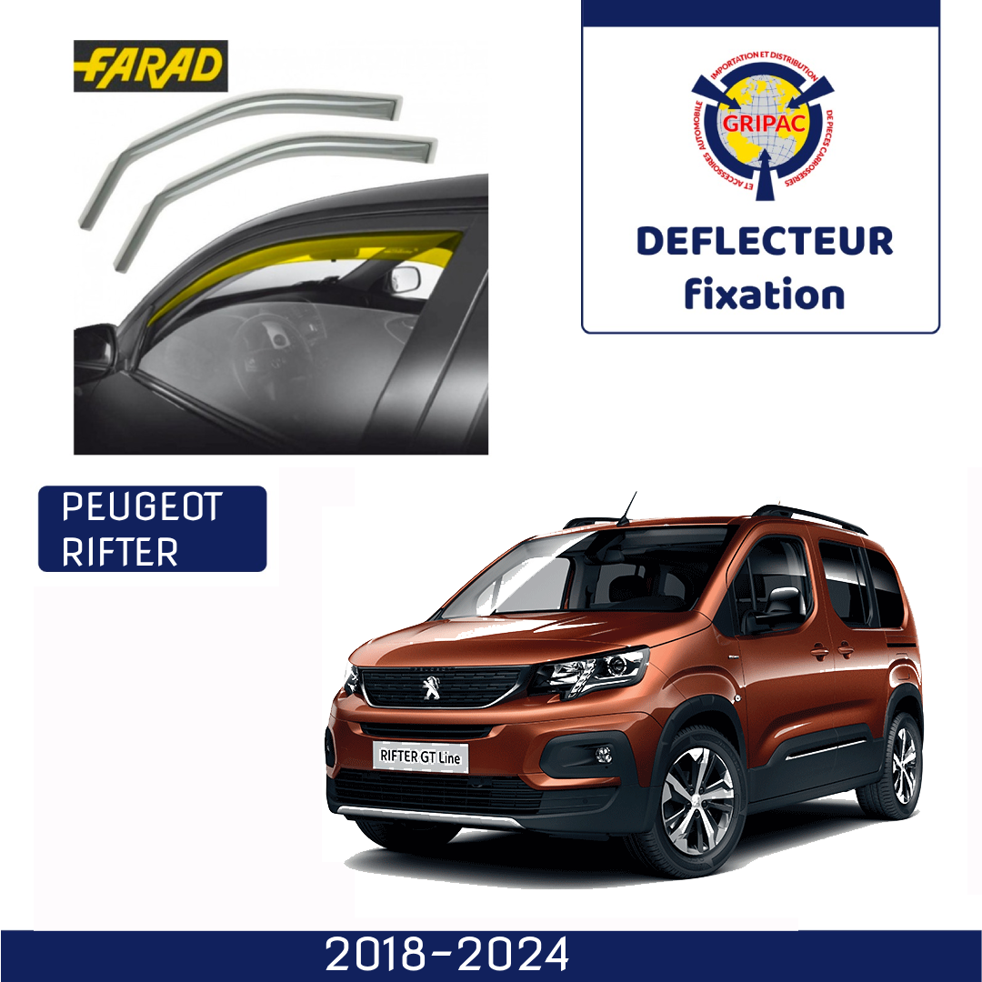 13-088M Deflecteur d'air fixation farad 2piece peugeot rifter 2018-2025