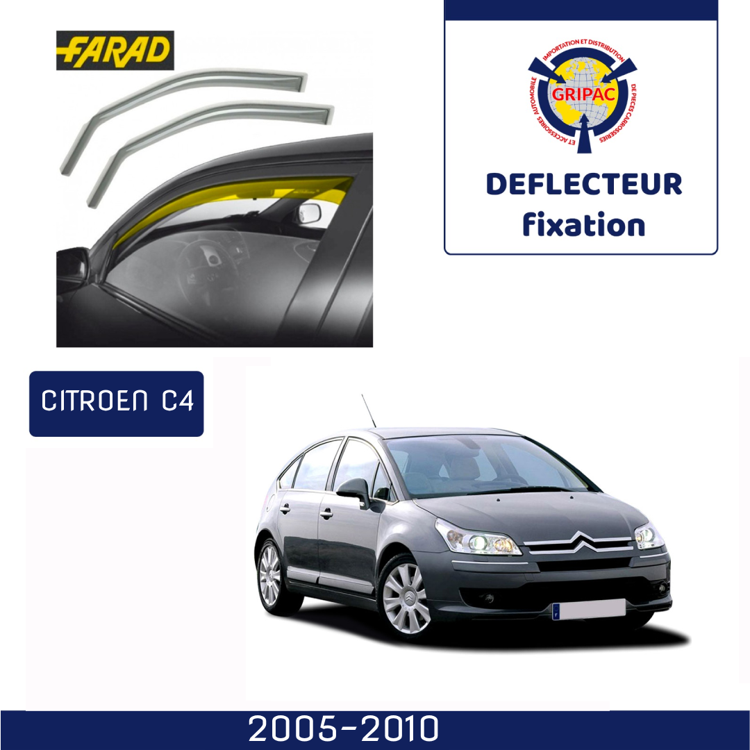 12-468 Deflecteur d'air fixation farad 2piece citroen c4 2005-2010