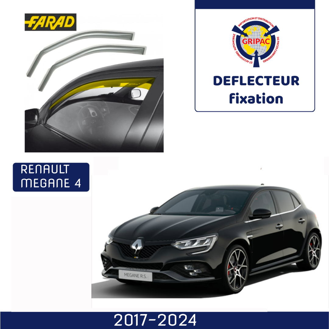 12-683 Deflecteur d'air fixation farad 2piece renault megane 4 2017-2025