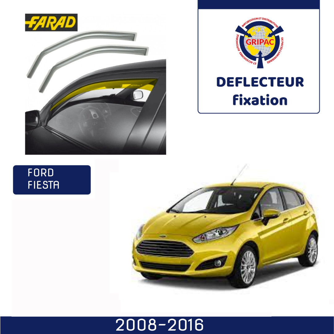 12-546 Deflecteur d'air fixation farad 2piece ford fiesta 2008-2016