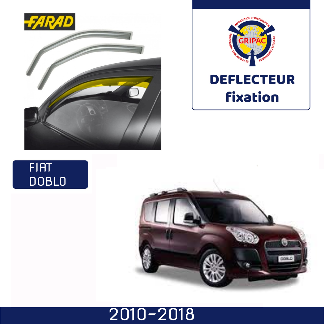 12-556 Deflecteur d'air fixation farad 2piece fiat doblo 2010-2018
