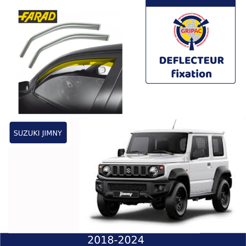 14-200M Deflecteur d'air fixation farad 2piece suzuki jimny 2018-2024