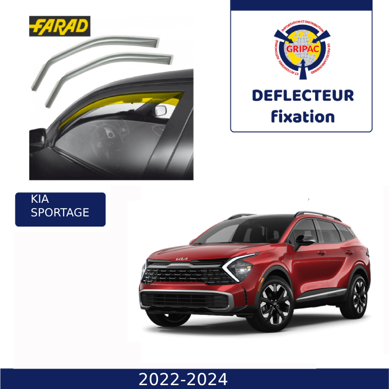14-223M Deflecteur d'air fixation farad 2piece kia sportage 2022-2026