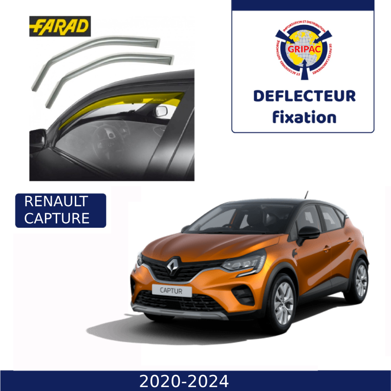 12-740 Deflecteur d'air fixation farad 2piece renault capture 2020-2025