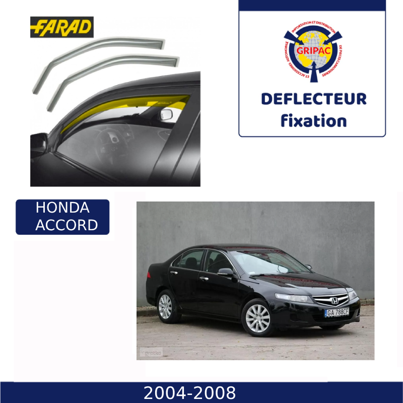 12-B13 Deflecteur d'air fixation farad 2piece honda accord 2004-2008