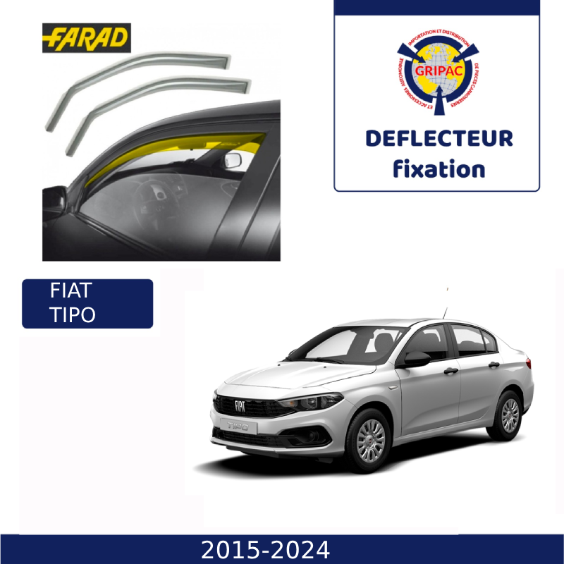 12-571 Deflecteur d'air fixation farad 2piece fiat tipo 2015-2024