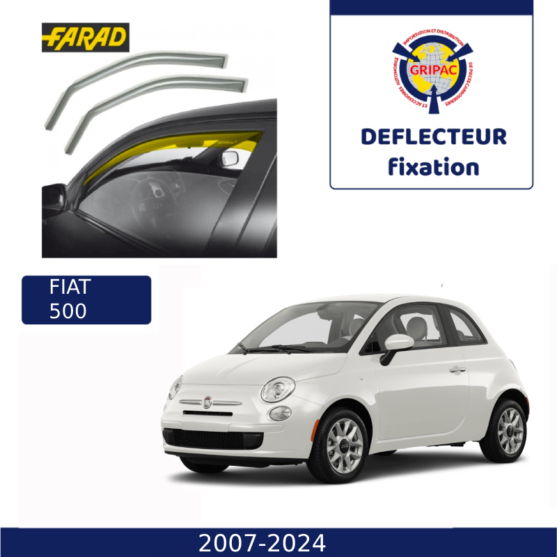 12-517 Deflecteur d'air fixation farad 2piece fiat 500 2007-2024