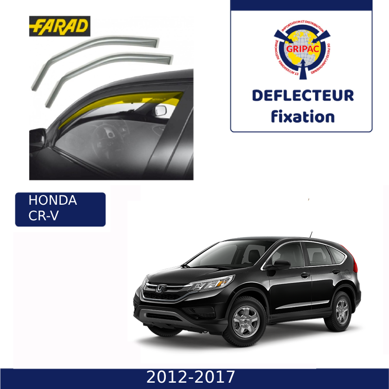 14-178M Deflecteur d'air fixation farad 2piece honda crv 2012-2017