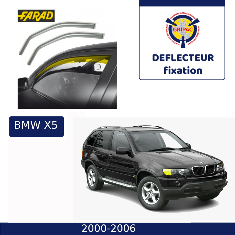 14-123M Deflecteur d'air fixation farad 2pieces bmw x5 2000-2006