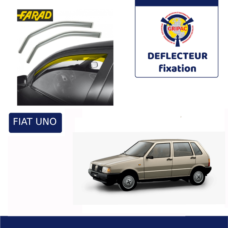 12-77 Deflecteur d'air fixation farad 2pieces fiat uno
