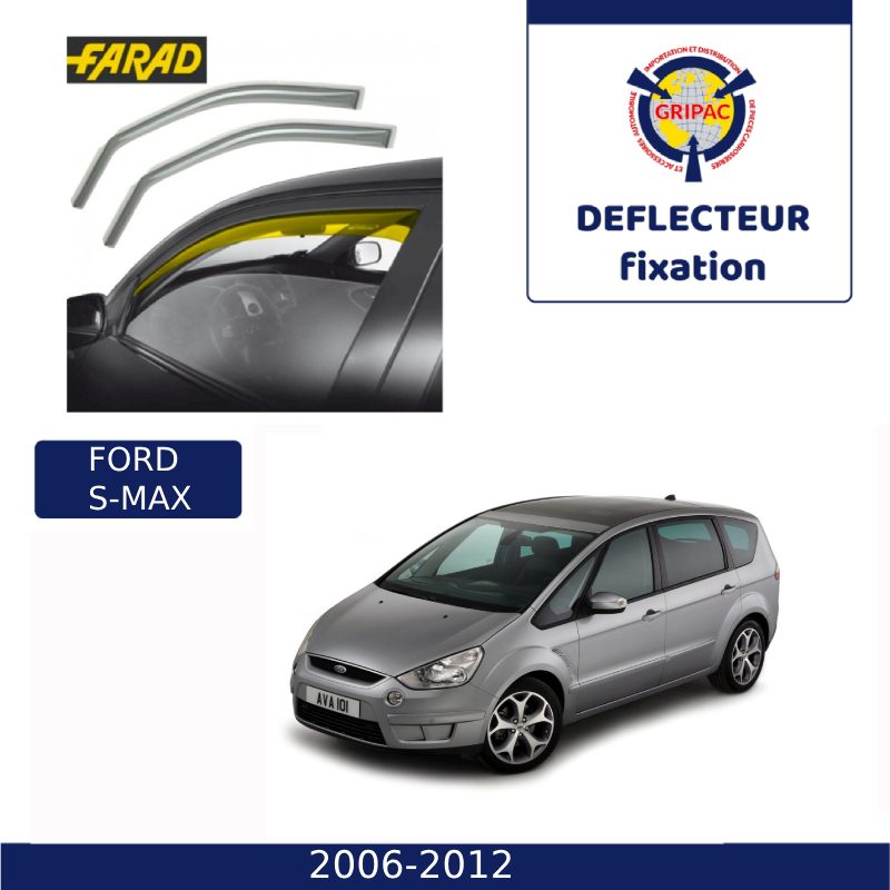 12-523 Deflecteur d'air fixation farad 2pieces ford s-max 2006-2012