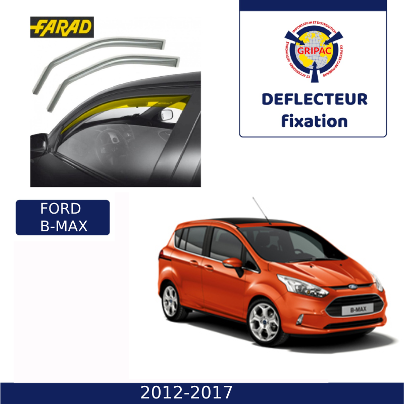 12-603 Deflecteur d'air fixation farad 2pieces Ford B-max 2012-2017