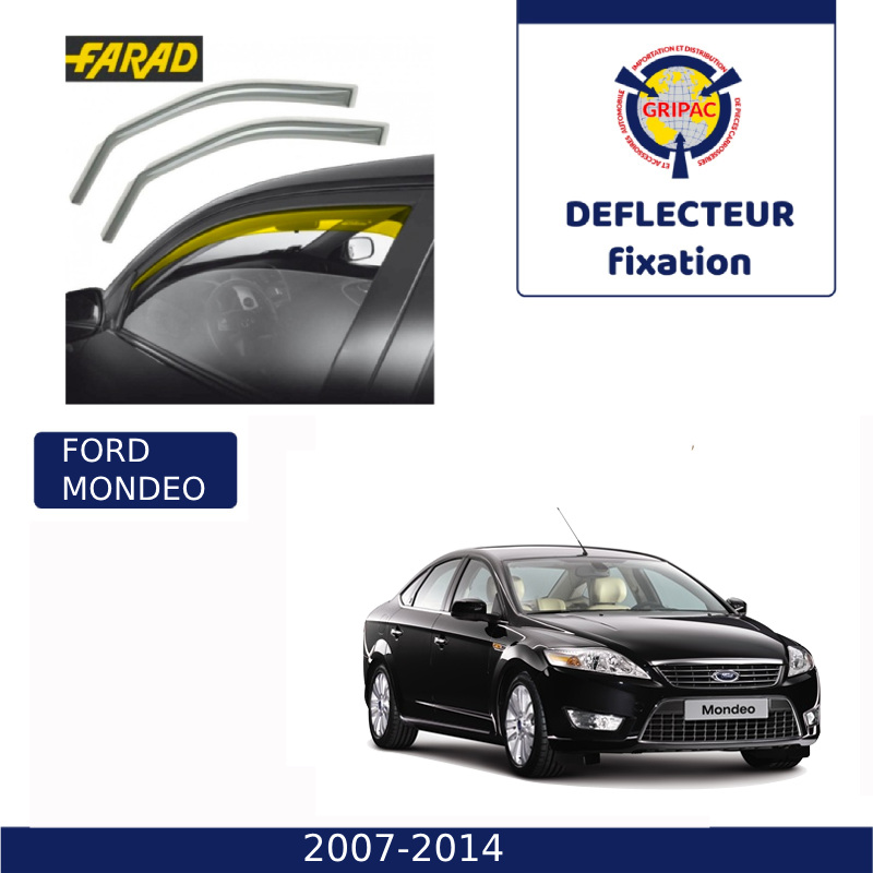12-536 Deflecteur d'air fixation farad 2pieces ford mondeo 2007-2014