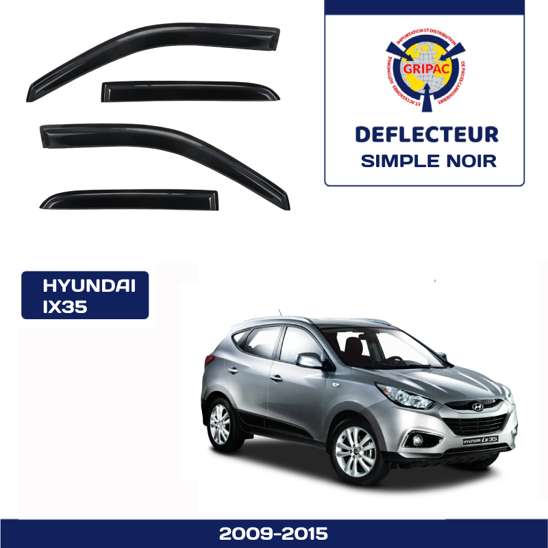 Deflecteur d'air simple noir Hyundai ix35 2009-2015