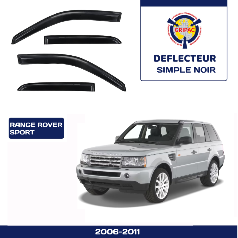 Deflecteur d'air simple noir range rover sport 2006-2011