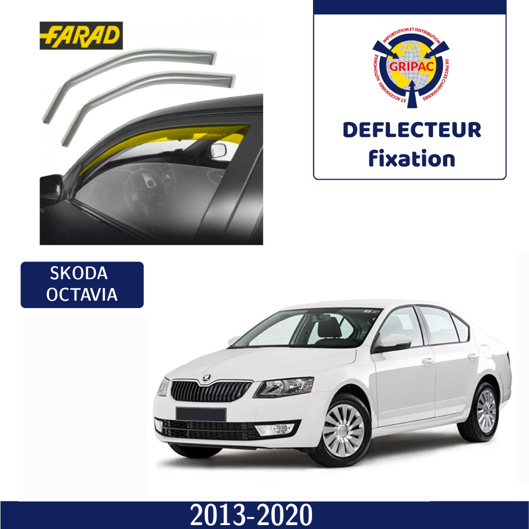 12-609 Deflecteur d'air fixation farad 2pieces skoda octavia 2013-2020