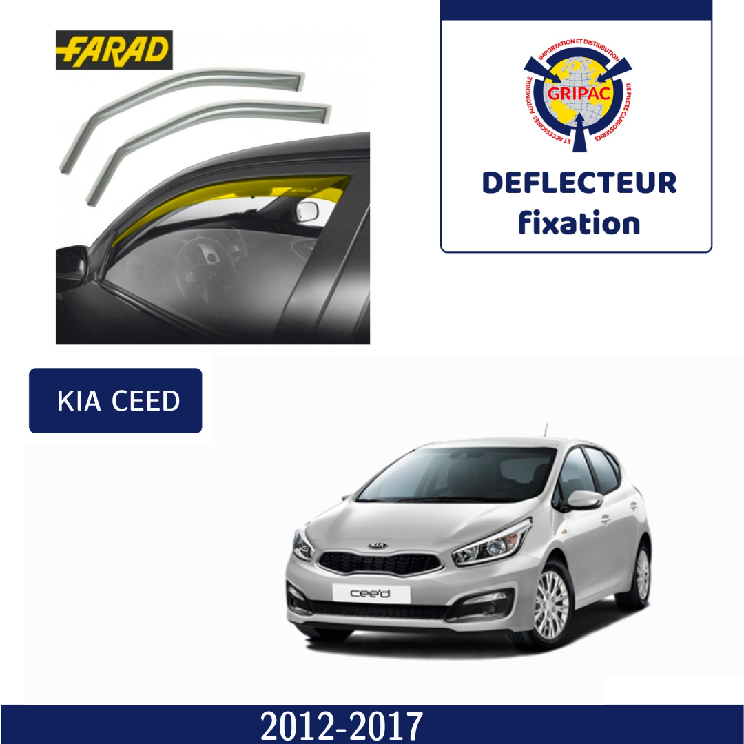 12-599 Déflecteur d'air fixation farad 2pieces kia ceed 2012-2017