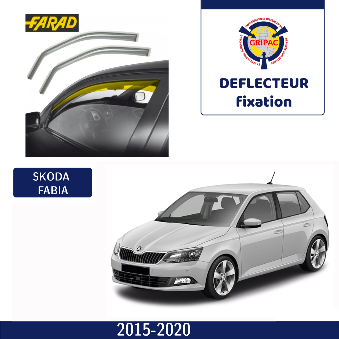 12-666 Déflecteur d'air fixation farad 2pieces skoda fabia 2015-2020