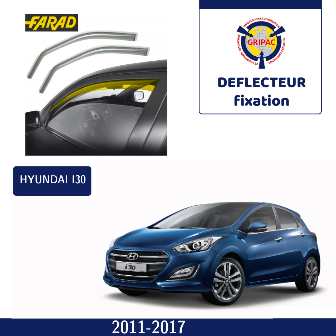 12-595 Déflecteur d'air fixation farad 2pieces Hyundai i30 2012-2018