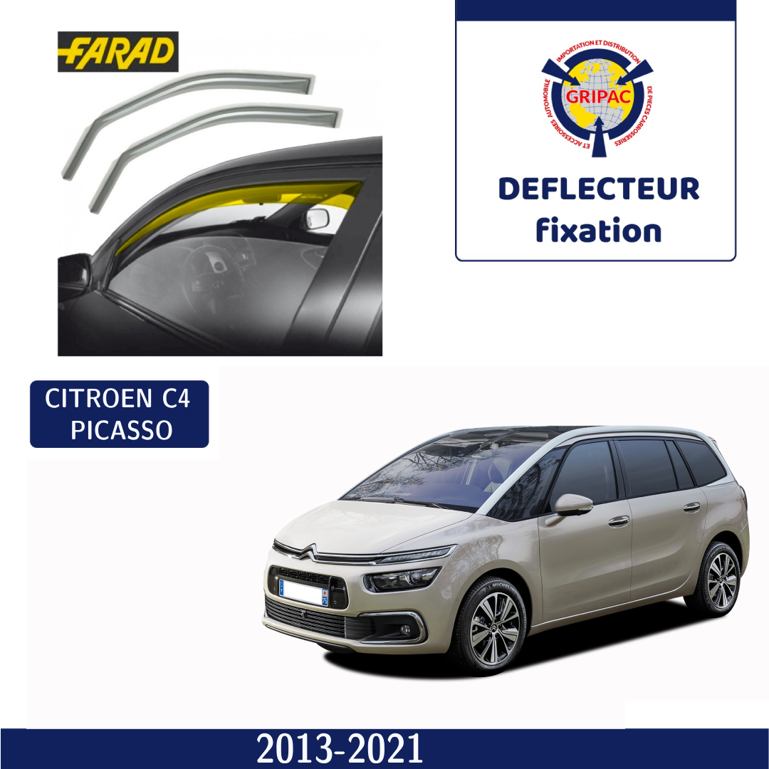 12-668 Déflecteur d'air fixation farad 2pieces Citroen c4 Picasso 2013-2021