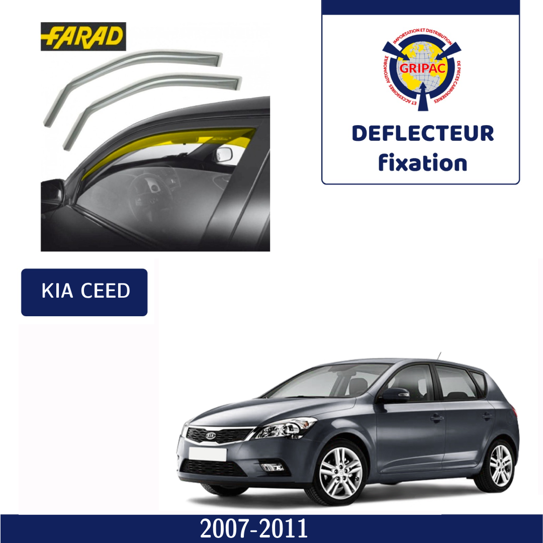 12-519 Déflecteur d'air fixation farad 2pieces Kia Ceed 2007-2011