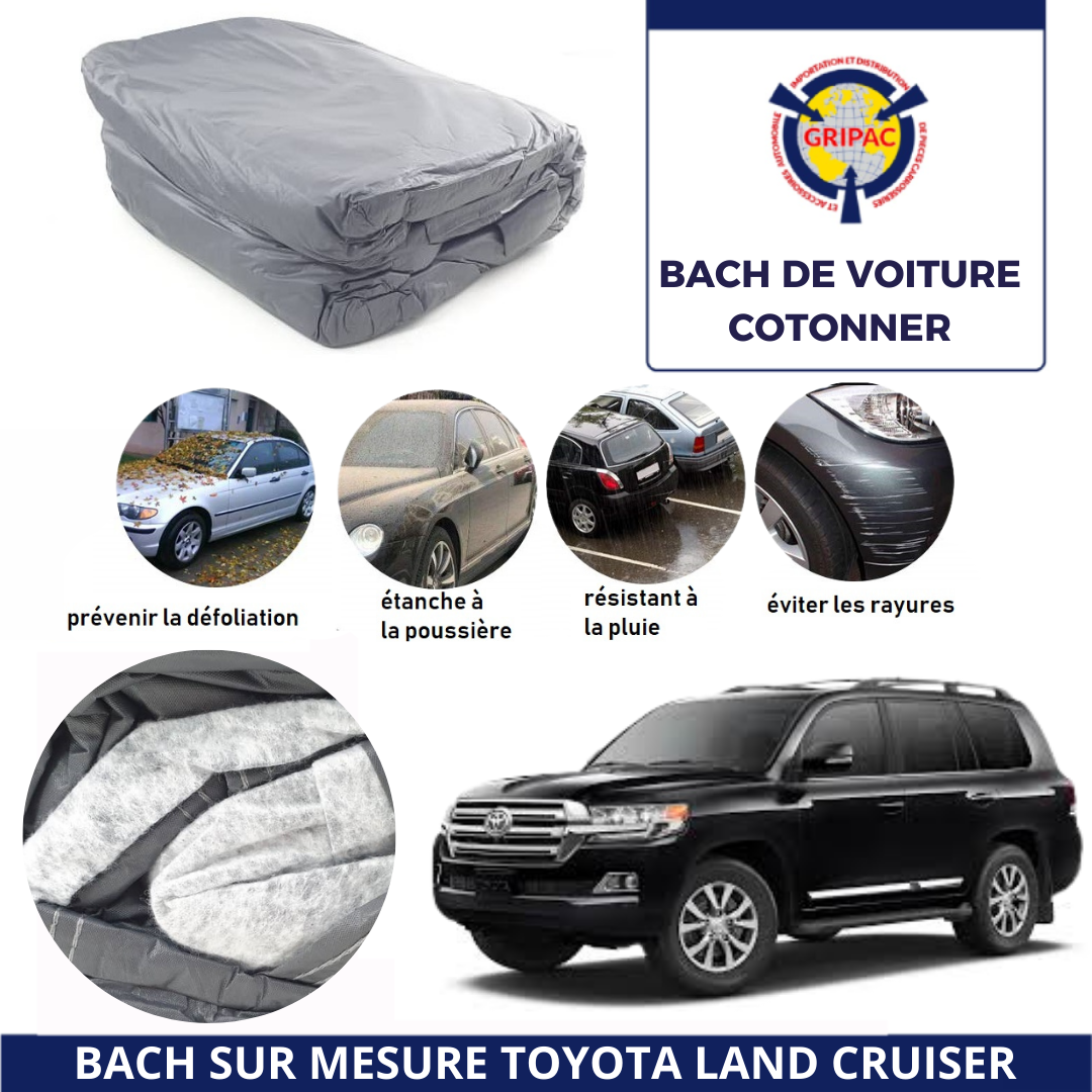 Bach de voiture sur mesure toyota land cruiser