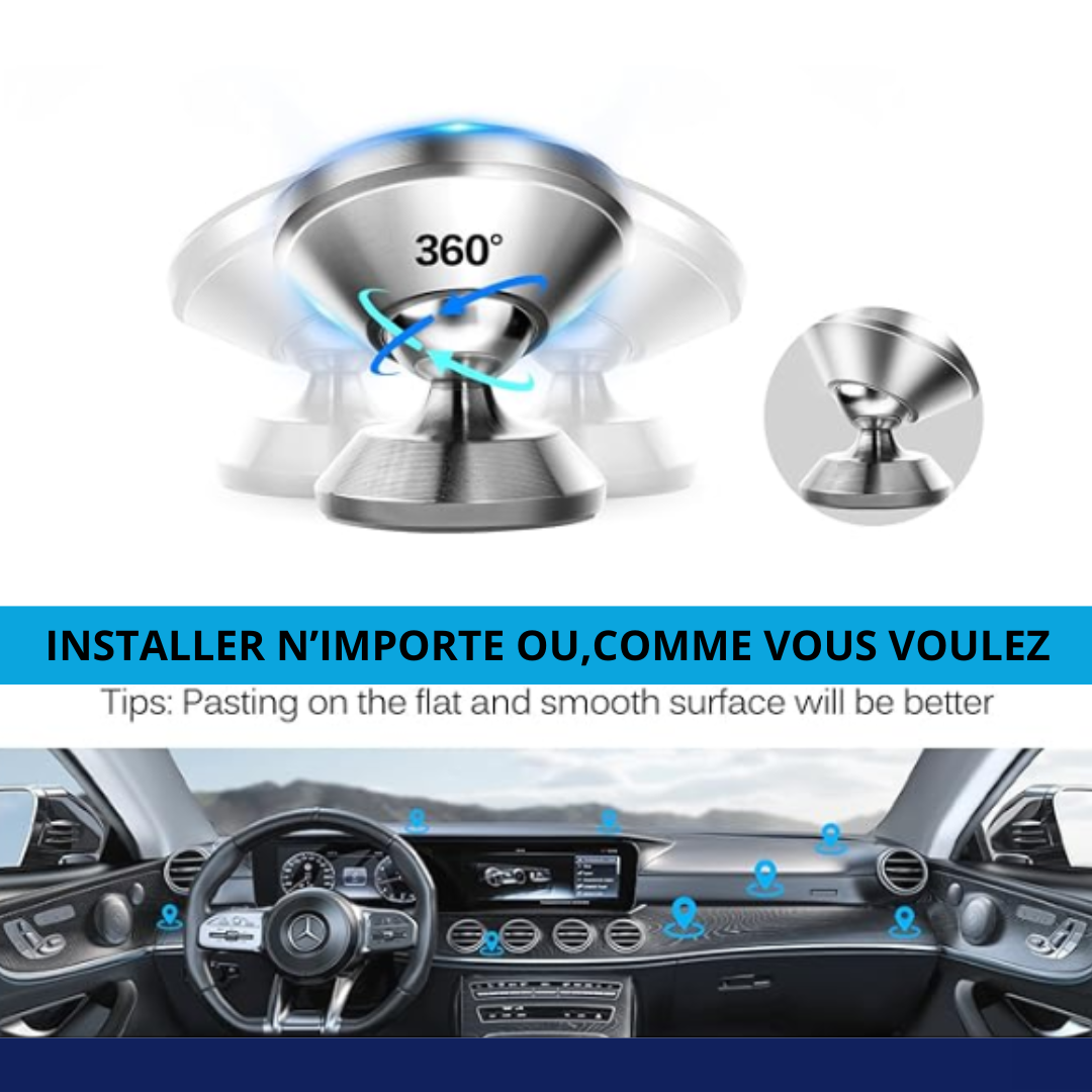 Porte téléphone magnétique 360