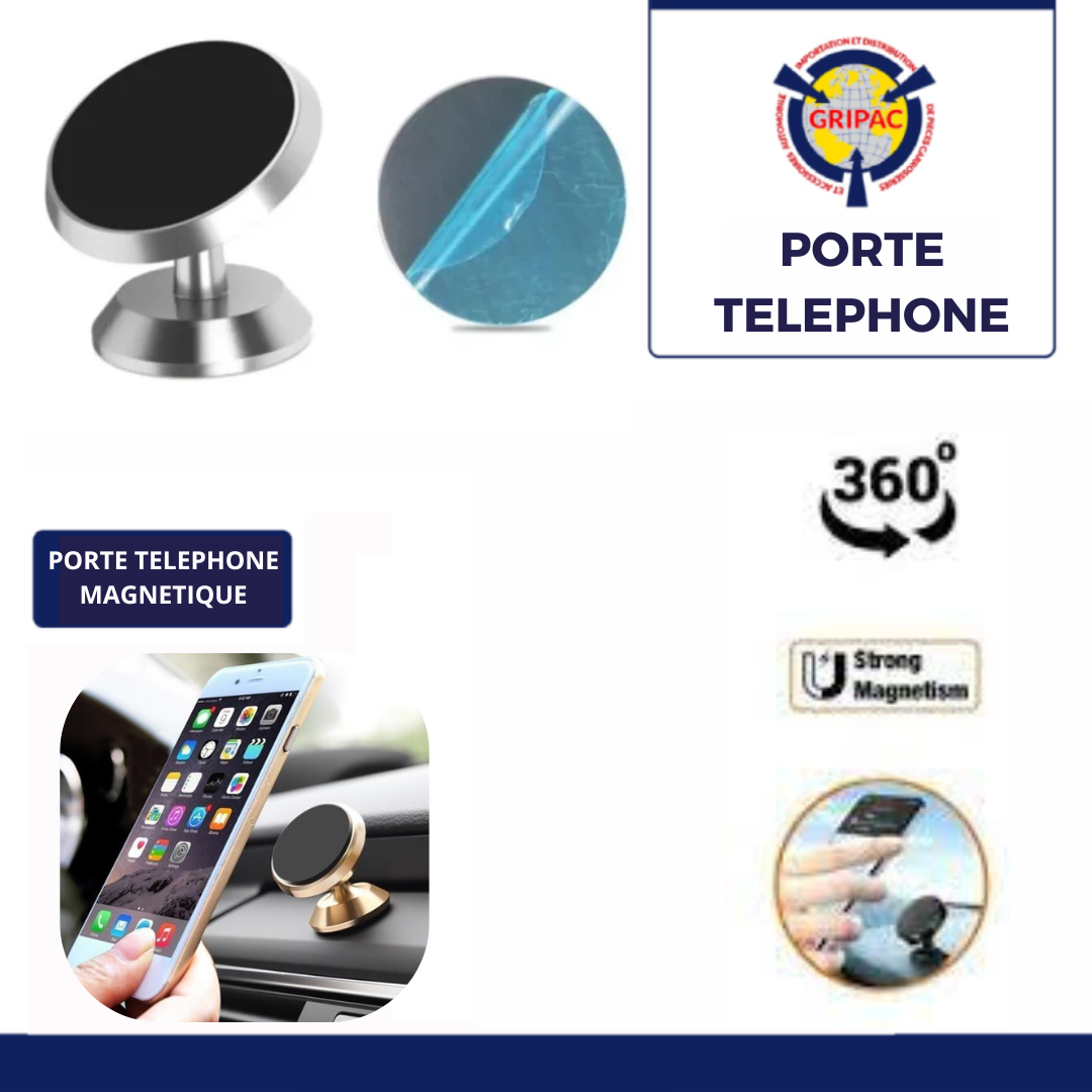 Porte téléphone magnétique 360