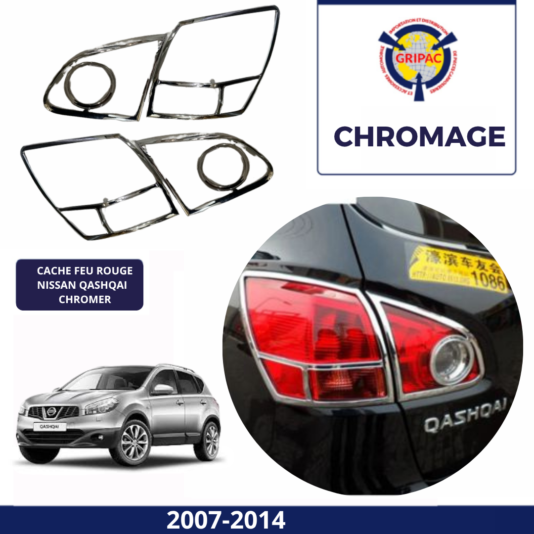 Cache feu arrière chrome nissan qashqai 2007-2014